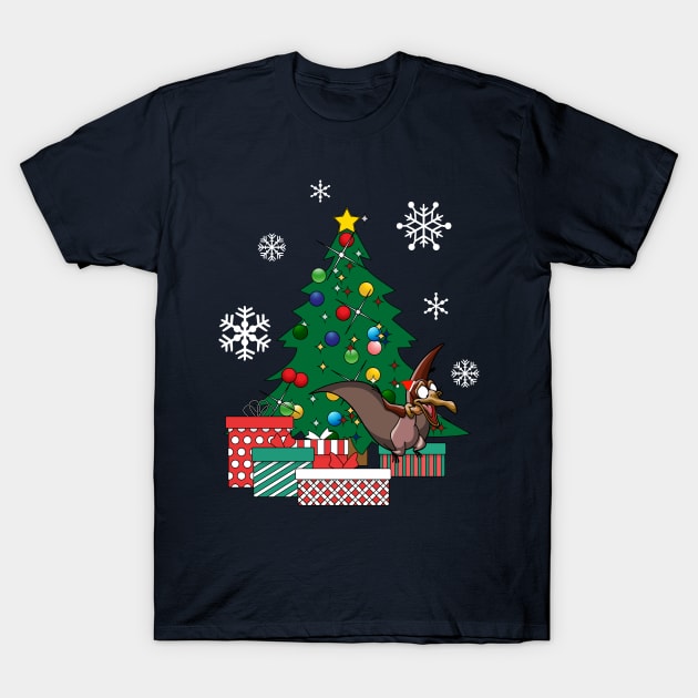 Petrie Around The Christmas Tree Land Before Time T-Shirt by Nova5